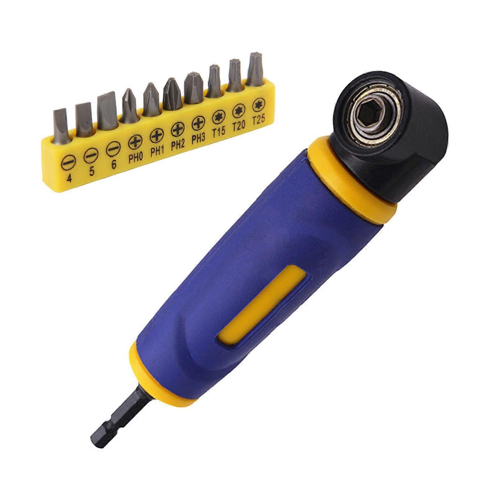 90 Degree Bit Electric Screwdriver Drill Turning Device Angles Adapter Corner