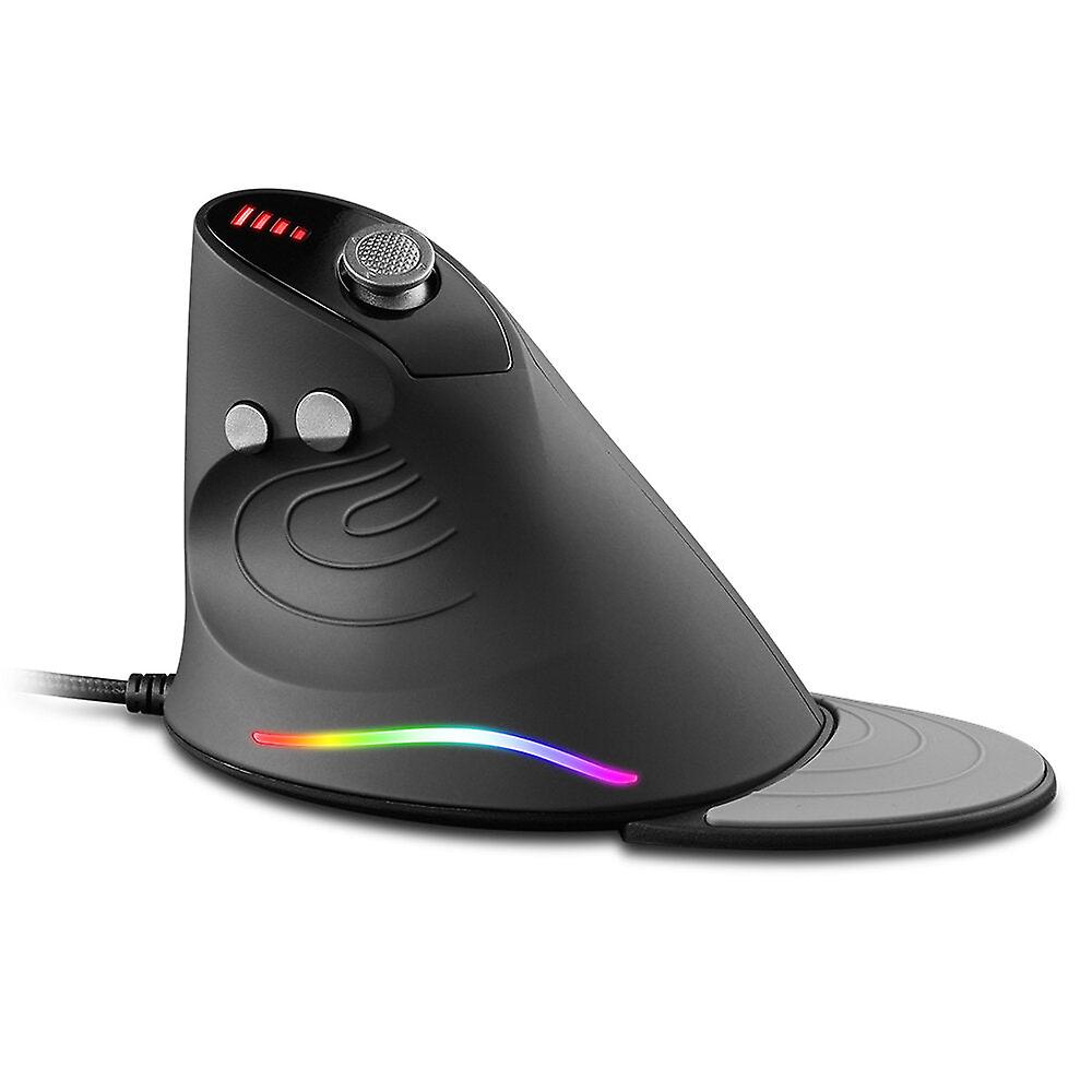 Wired Vertical Mouse 1000-10000dpi 12 Buttons Rgb Backlit Optical Mice Ergonomic Programming Gaming Mouse