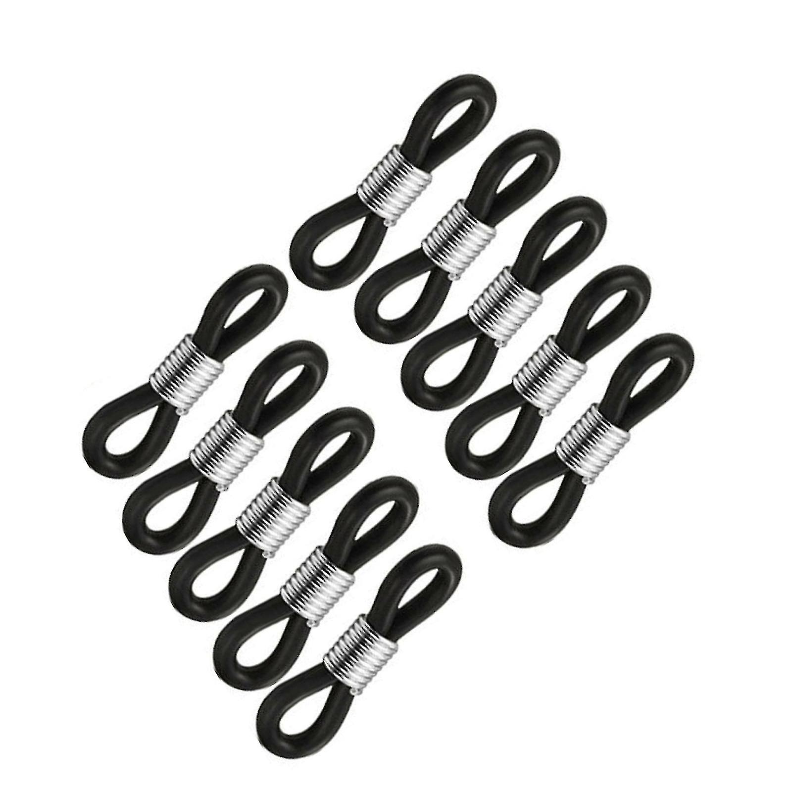 100 Pcs Eyeglass Chain Ends Spring Rubber Ends For Eyeglasses Holder Loops