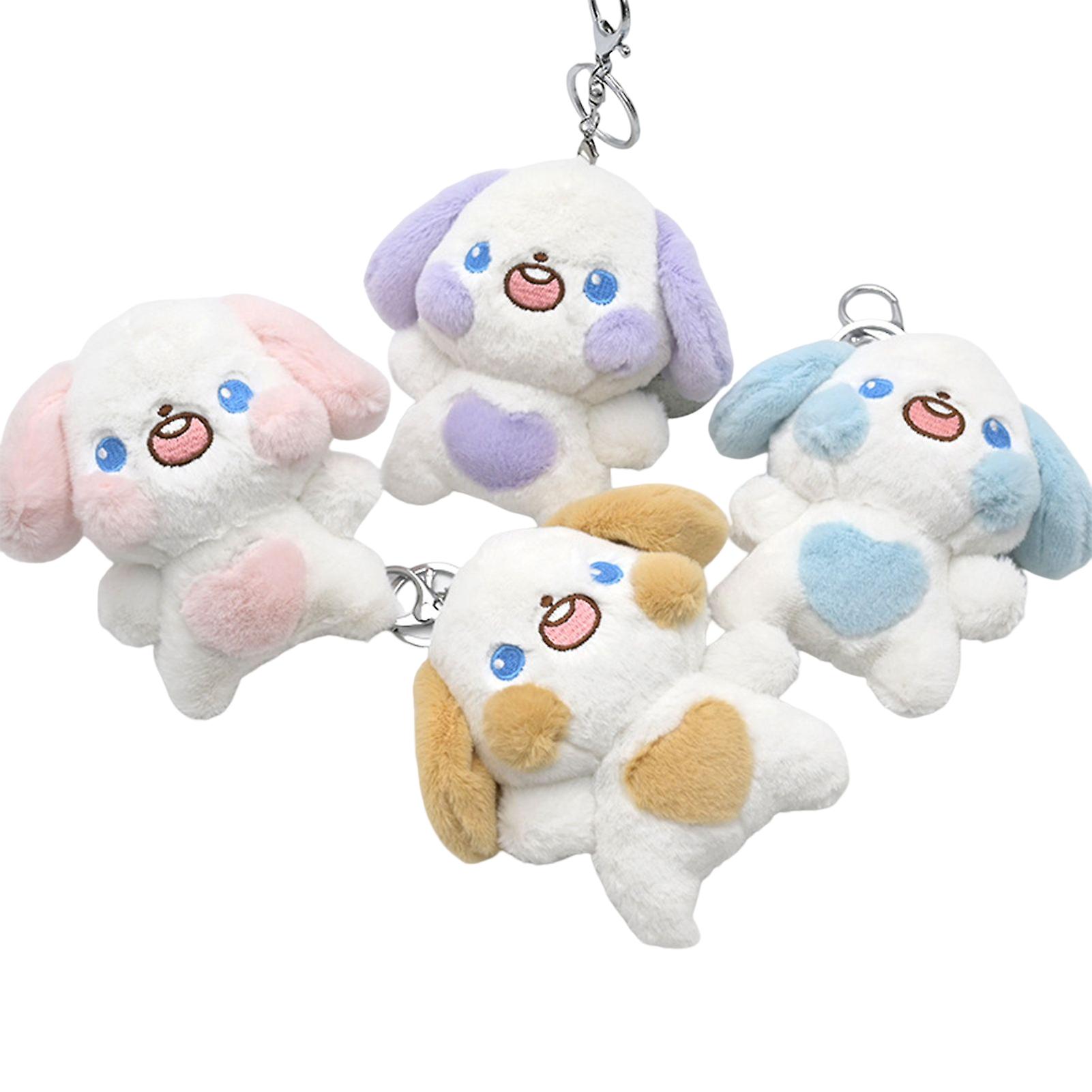 12cm Dog Plush Toy Pendant No Fading And Good Elasticity Suitable For Schoolbag Crossbody Bag