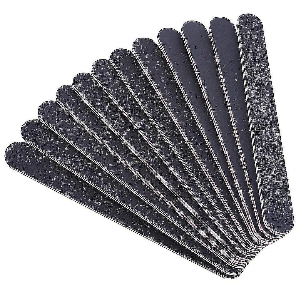 Nail File Set, Double-ended, 12 Pieces, 100/180 Grit