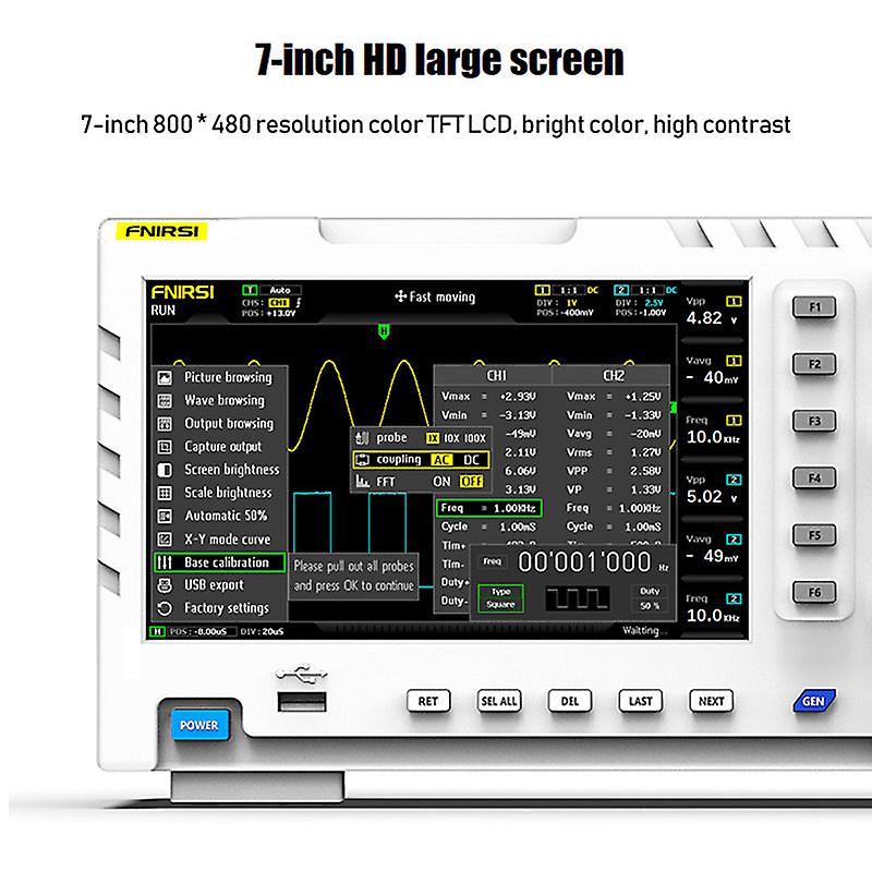 Digital Oscilloscope Lcd Multifunctional Oscilloscope 1gb Sampling Rate Storage Tool Dual Channel Osciloscopio Signal Generator
