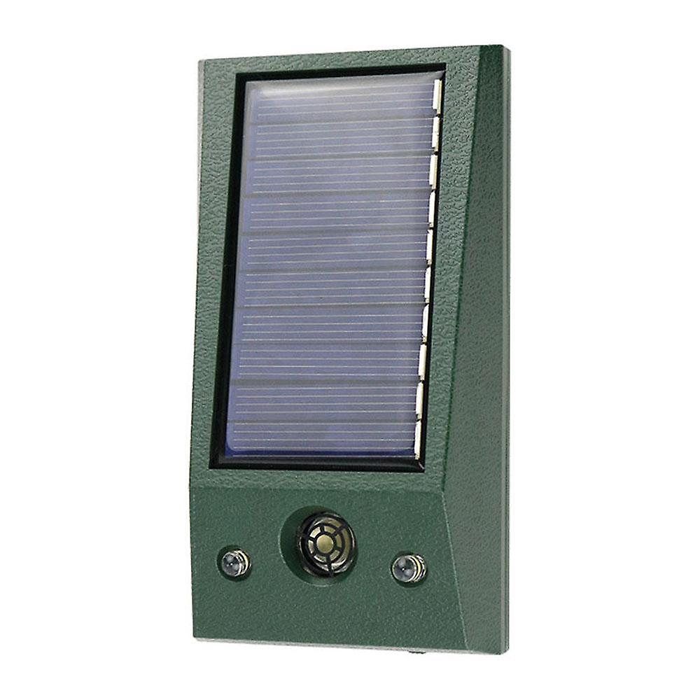 Ultrasonic Animal Repeller Solar Powered Rodent Repellent with Flashing LED Light Repel Rat Skunk
