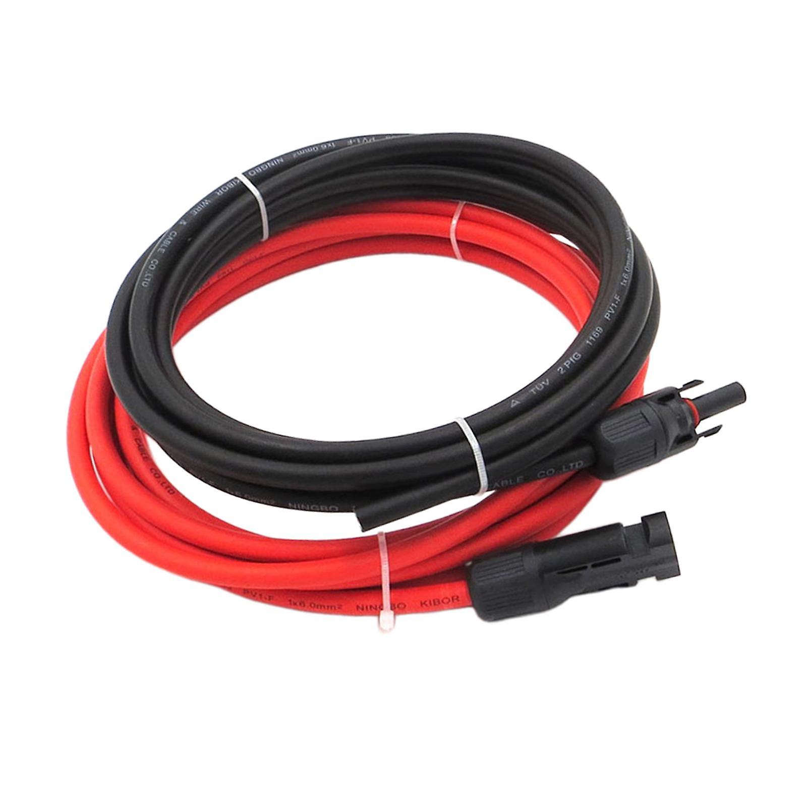 Black + Red Solar Extension Cable Wire Harness Adaptor 2.5 Square
