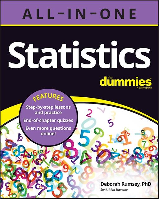 Statistics Allinone For Dummies by Deborah J. Rumsey Paperback Book