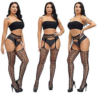 Damen 4 Paar Netzstrümpfe Strumpfhosen Hosenträger Sexy Strumpfhose Spitze Oberschenkel Hohe Strümpfe Für Frauen