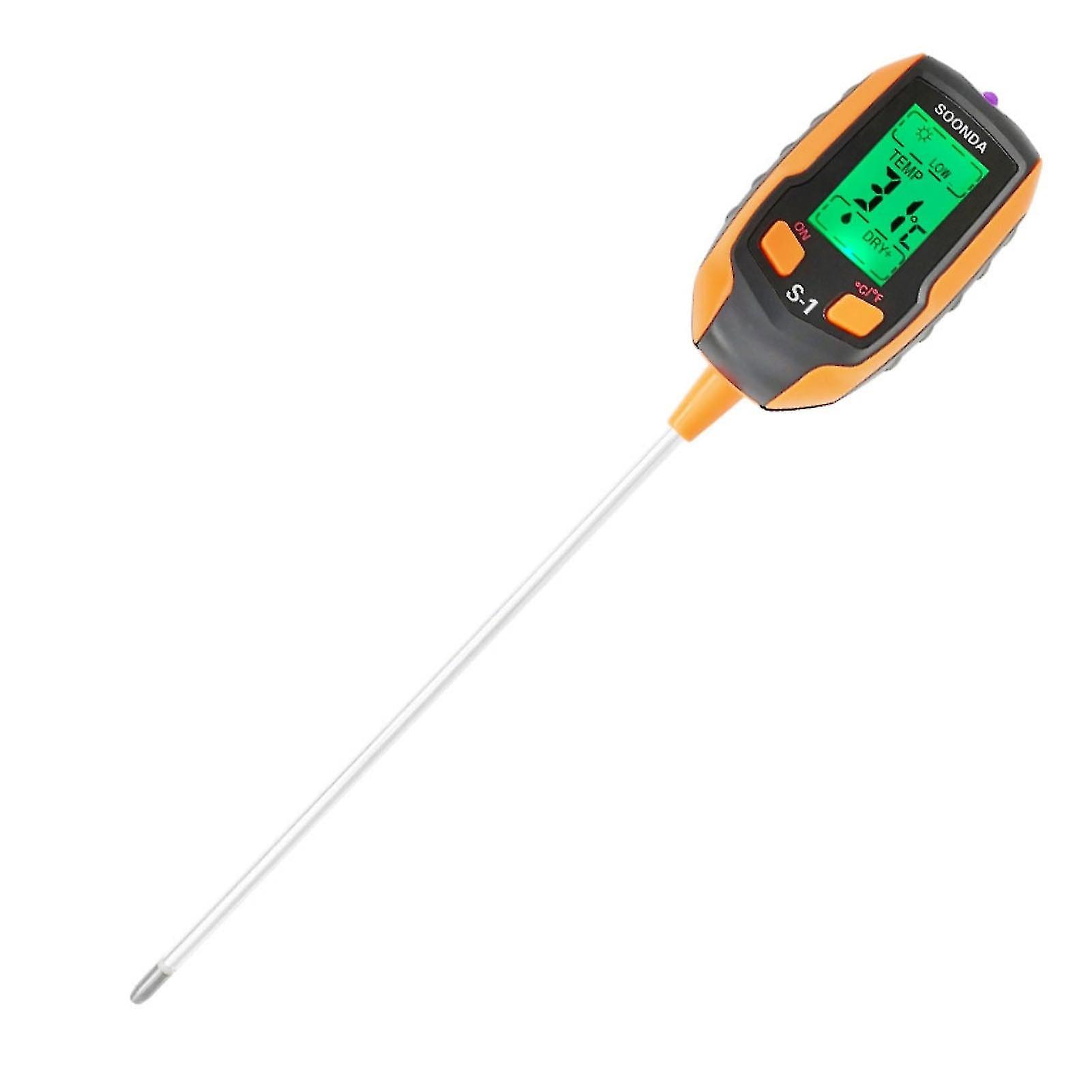 4-In-1 Soil Tester Multifunctional Soil Detector Moisture Meter Ph Meter Temperature Moisture Sunlight Intensity Ph Tester