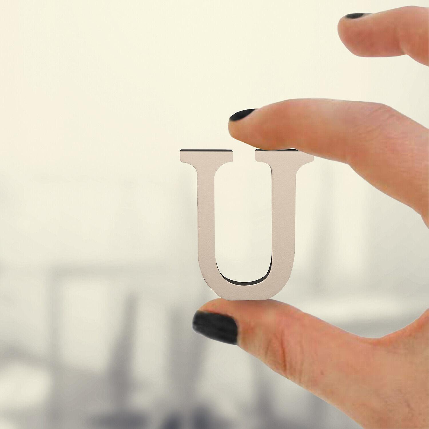 Standing Wooden U Letters Alphabets