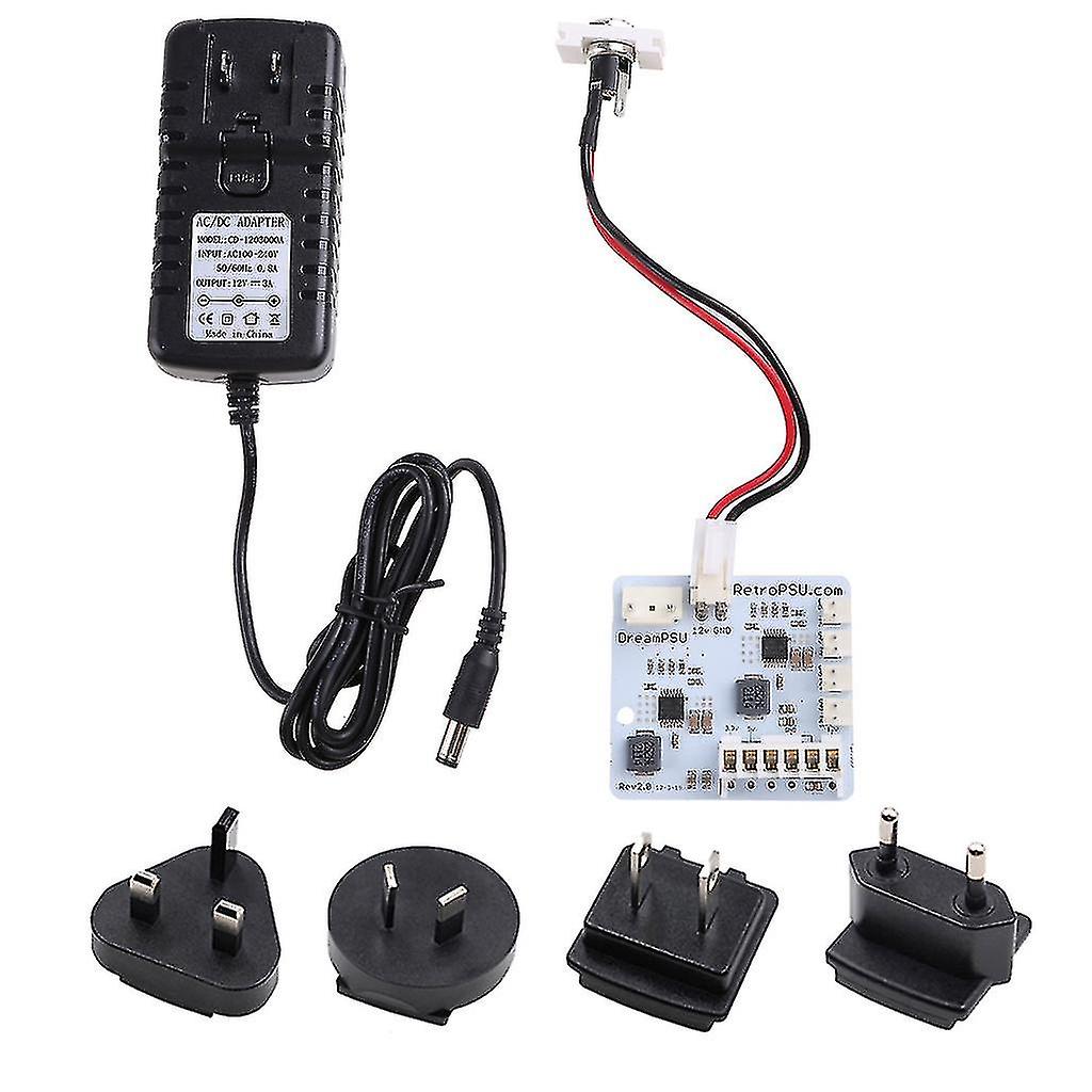 Power Supply Adapter Compatible With Sega Dreamcast Game Console Dreampsu Rev2.0 12v