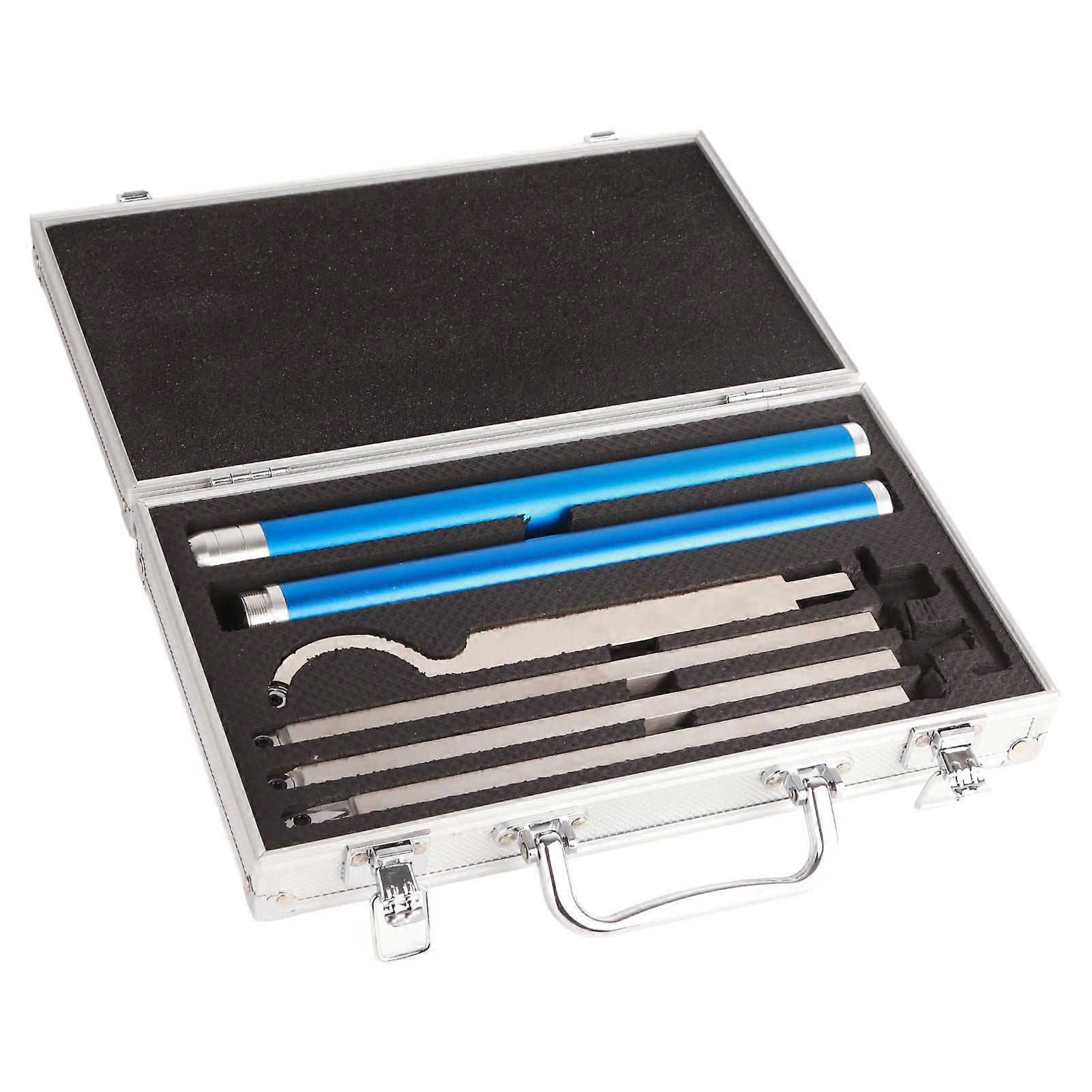8Pcs Wood Turning Tools Set with Aluminium Alloy Handles, Carbide Wood Lathe Tools, Tool Bars and Wrenches for Precision Woodworking