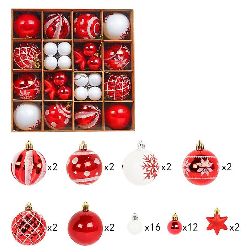 Xmas Balls Ornaments Pvc Snowflake Pattern Christmas Ornaments Style 1