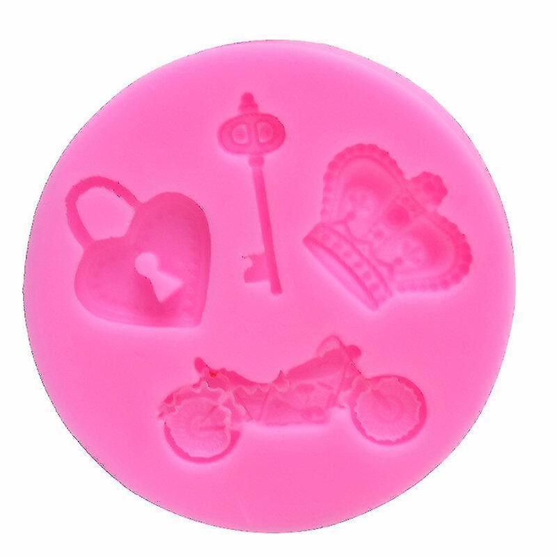 ケーキパンモールドラブロックシェイプドロップグルーモールドビンテージキーシェイプケーキトリムモールド1個