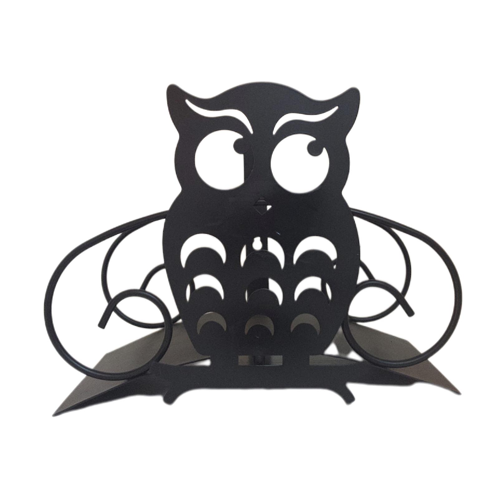 Paper Roll Holder Free Standing Decorative Storage Rack Owl