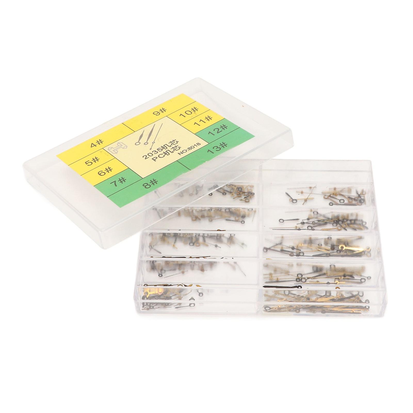 Replacement Watch Hands, Hour, Minute and Second Hands, for PC 2035 Movement, Black and Gold