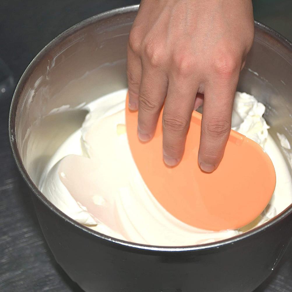 Semicircle Edge Silicone Dough Scraper Cake Smoother Cake Scraper Dough Cutter Baking Tools