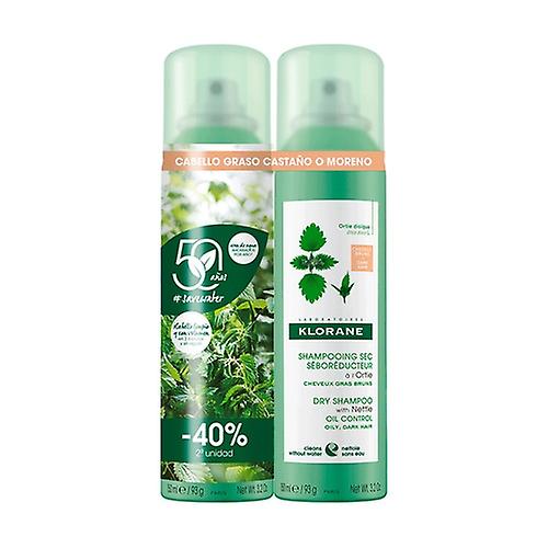 Color sebum-regulating dry shampoo pack 2 units of 150ml