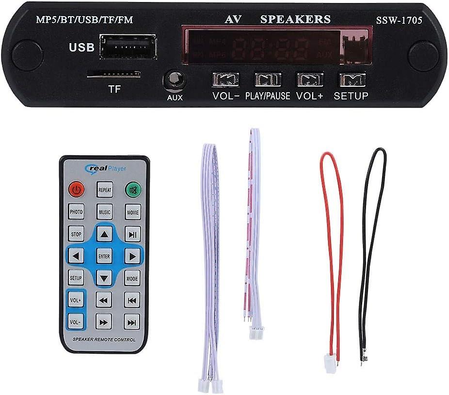 MP5 Player, MP5 Player with LED DisplayFMAUX InputRemote Control,1280 * 720 HD MP5 Player SSD Stereo