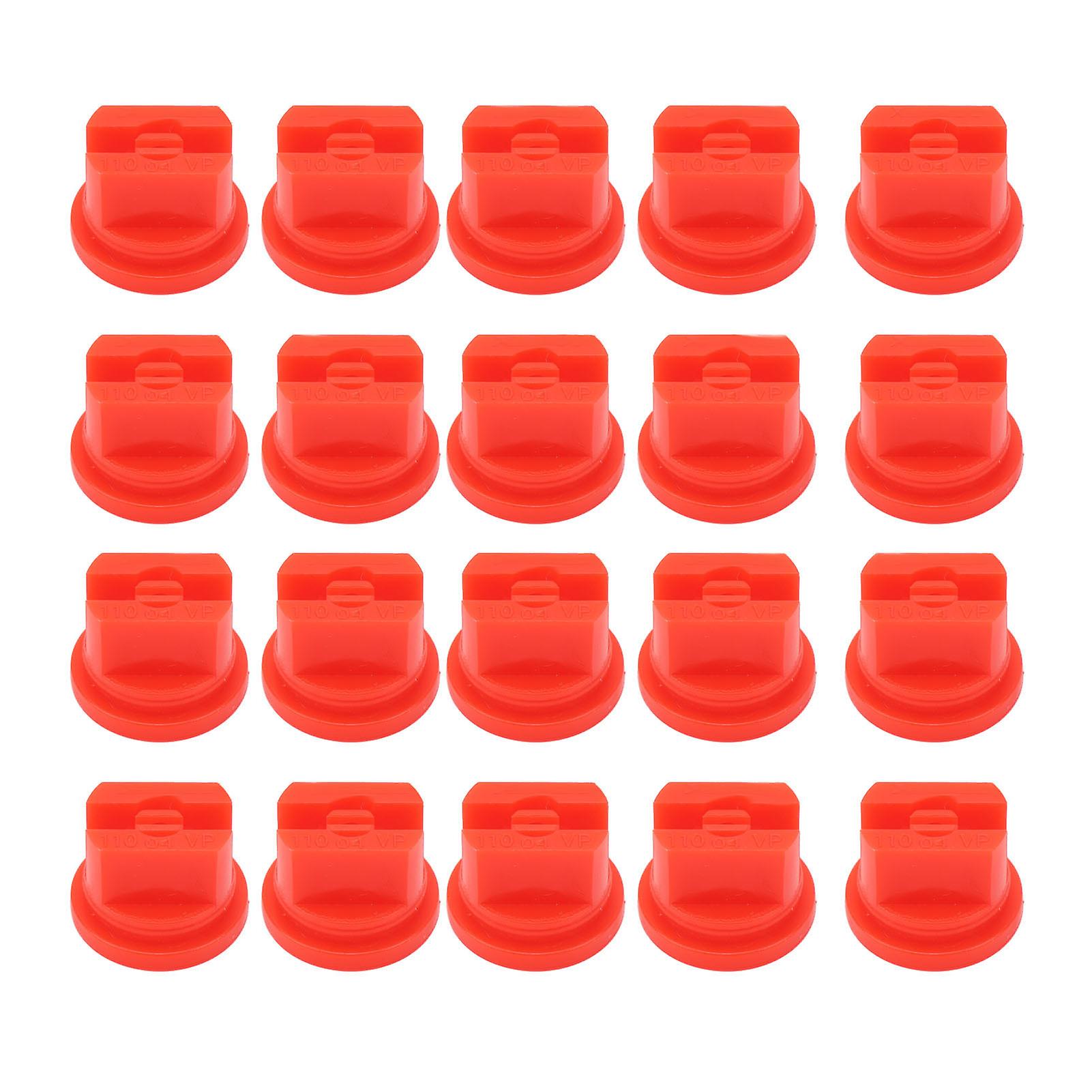 20 Pcs Flat Fan Spray Nozzles, Uniform Spray Distribution, 110 Degree Agricultural Spray Nozzle, 30.58mm Bore Diameter
