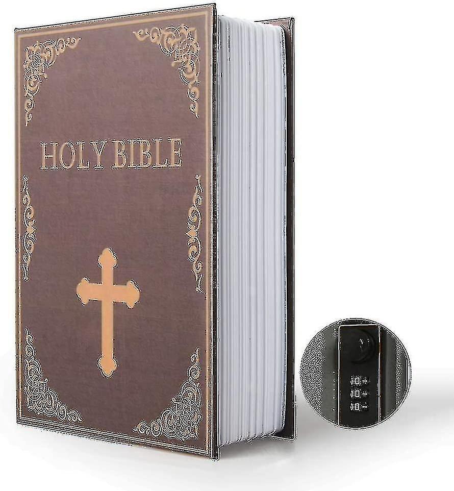 Secret Dictionary Safe With Security Combination Lock/key, Hidden Hijacked Book Safe (combo, Bible)