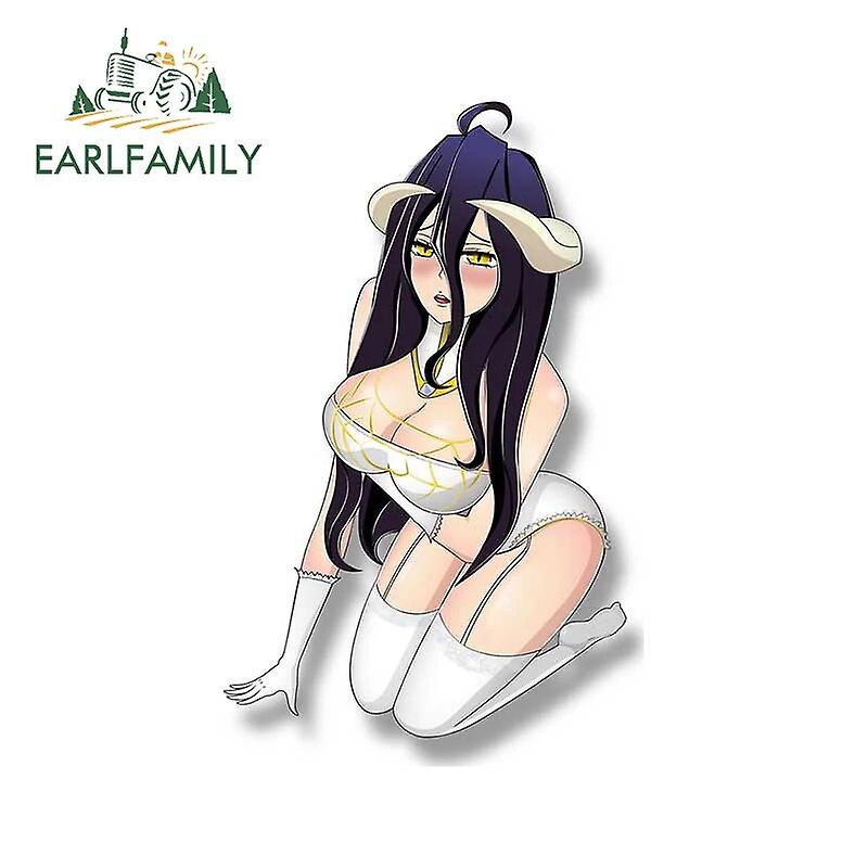 13 سنتيمتر لملصقات سيارة Overlord Albedo Peek ملصقات التفاف السيارة الفينيل مقاومة للماء مقاومة للخدش زخرفة نافذة RV ~ 10414