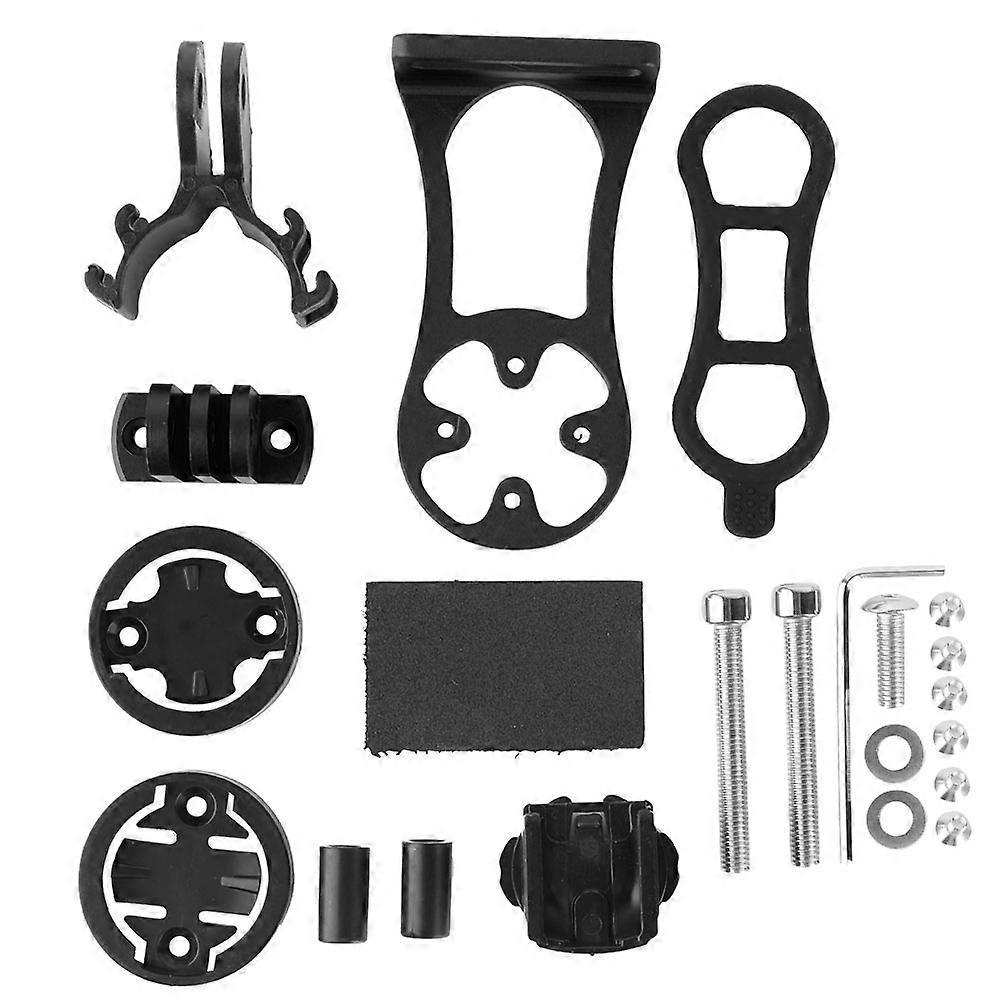 Durable Metal Bike Bicycle Computer Mount GPS Bracket Holder for Garmin Bryton Black