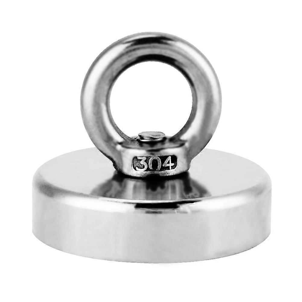 مغناطيس لقط مغناطيس نيوديميوم قوي مع مسمار عدوى M8 لصيد الأسماك والمغناطيس والتعليق والصناعة والعلوم - قطر 60 مم - سحب 110 كجم