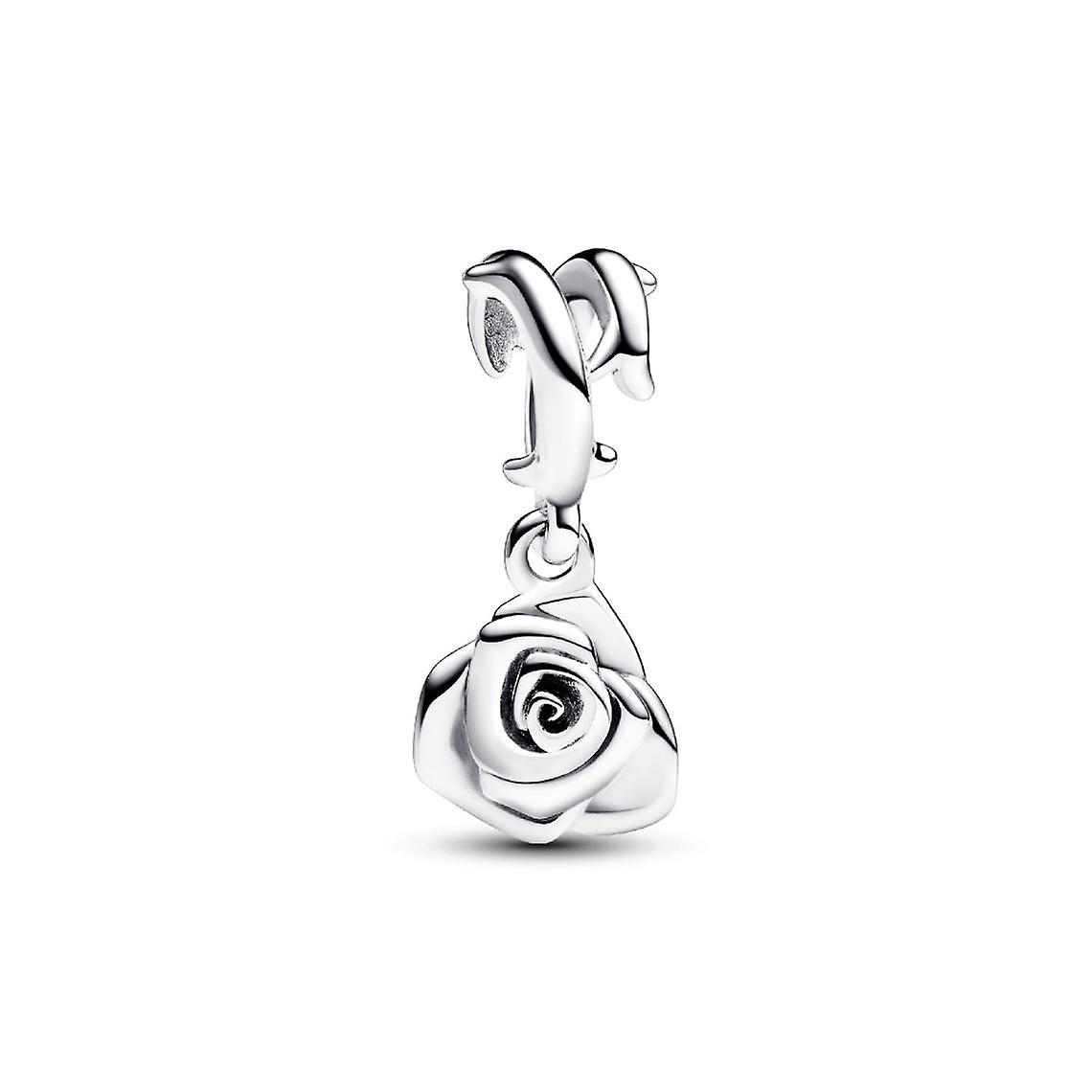 Blühende Rose Anhänger Charm