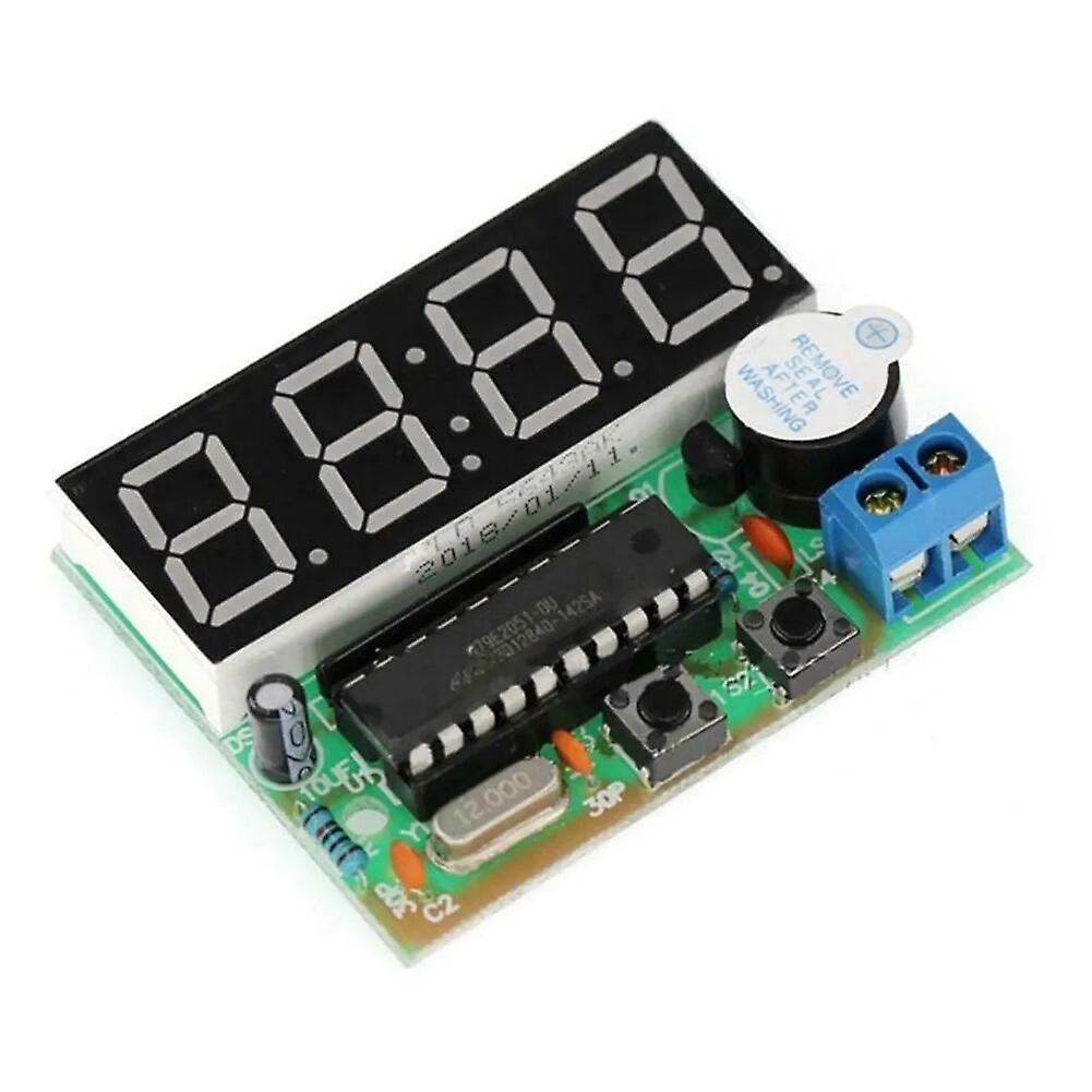 4-bit Digital Clock DIY Soldering Practice Kit, Great School Science Project Practice Soldering Skills LED Digital Display Clock~10600