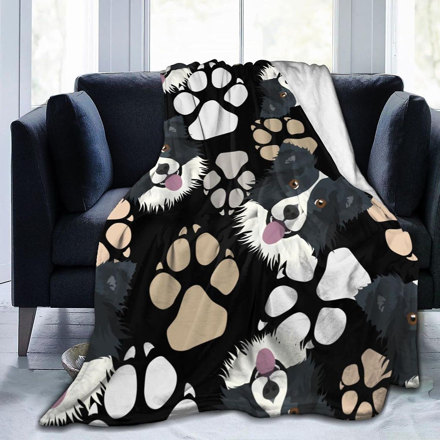 رمي بطانية الكفوف الحدود الكولي الفانيلا بطانية لينة بطانية مريحة قابل للغسل رميات لأريكة السرير