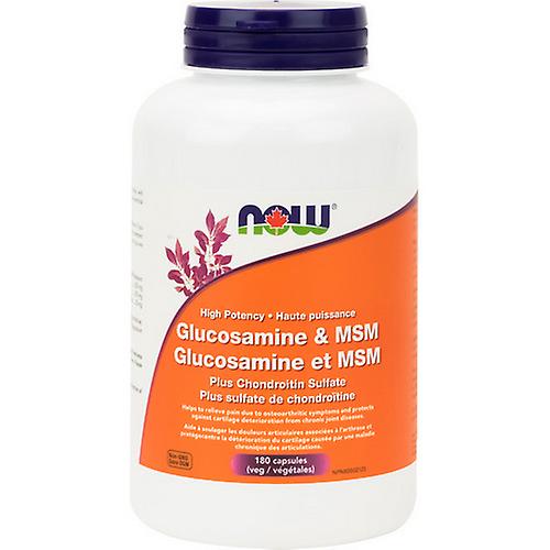 Now Glucosamine & MSM + Chondroitin Sulfate, 180 VegCaps