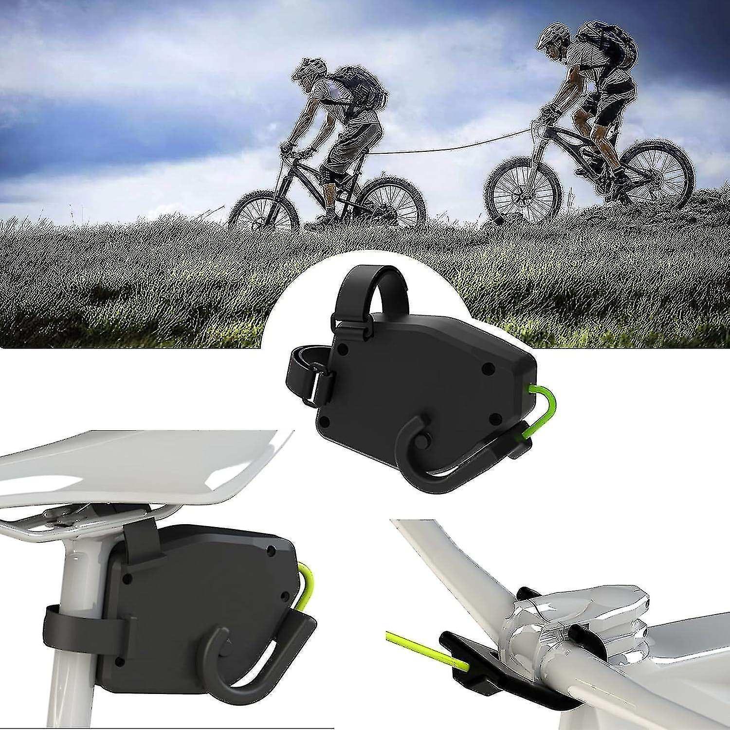 Children's bicycle trailer with bicycle tow rope telescopic bicycle parent-child tension belt portab
