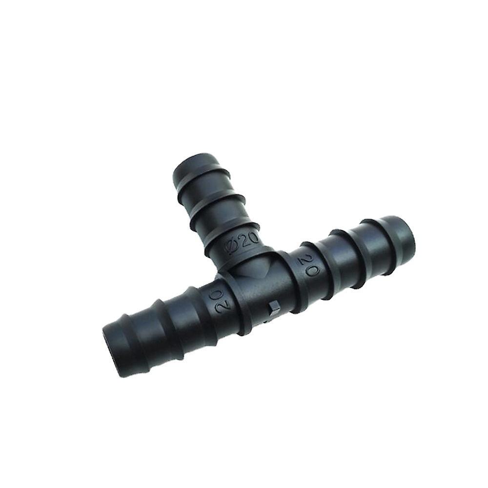 20Pe Pipe Connector Equal Tee Connector Drip Irrigation Pipe Accessories