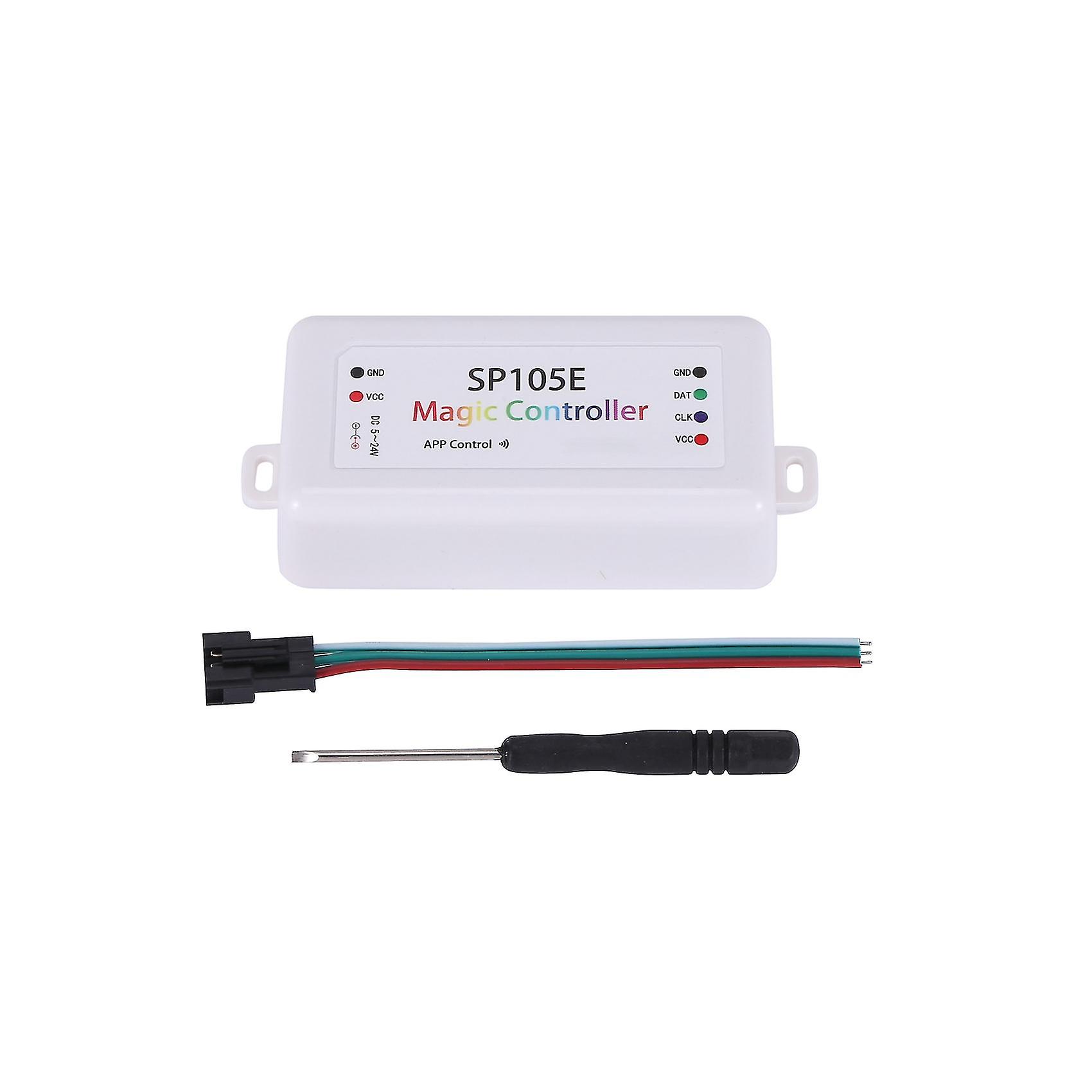 Sp105e Kablosuz Bluetooth Denetleyici Uygulaması Ws2811 WS2812B WS2801 SK6812 APA102 Ayrı Ayrı Addressab