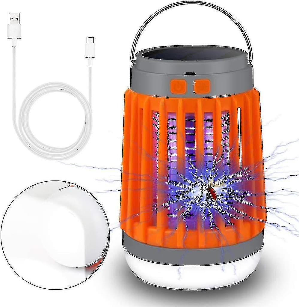 Camping Lamp Solar Camping Lamp Uv Light Insect Killer Mosquito Killer Camping Lantern Ip67 Waterproof Portable Mosquito