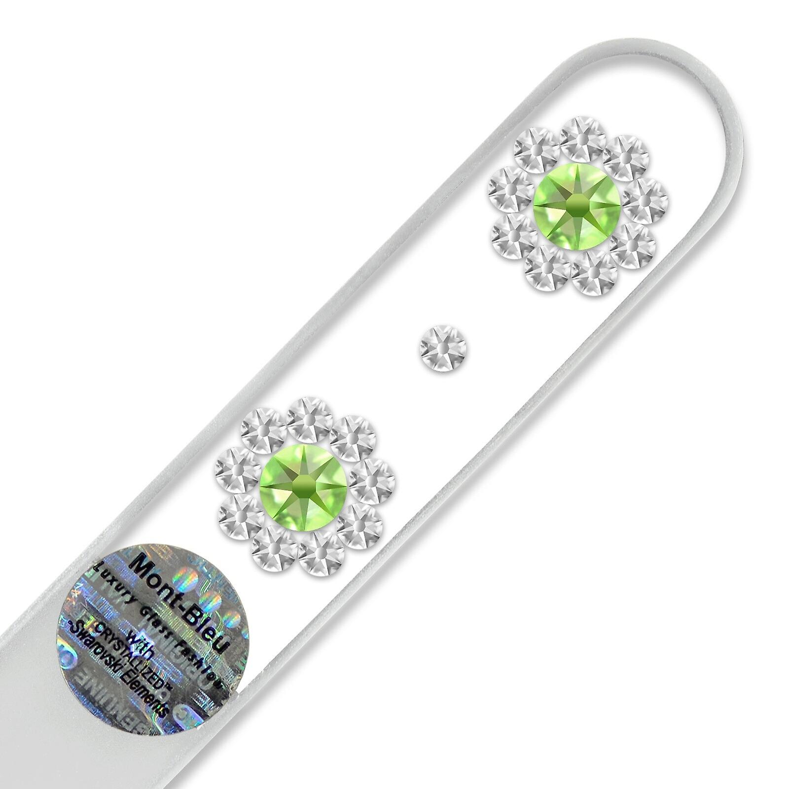 モンブルー2花クリスタルネイルファイルLE-10 - ペリドット - クリスタル