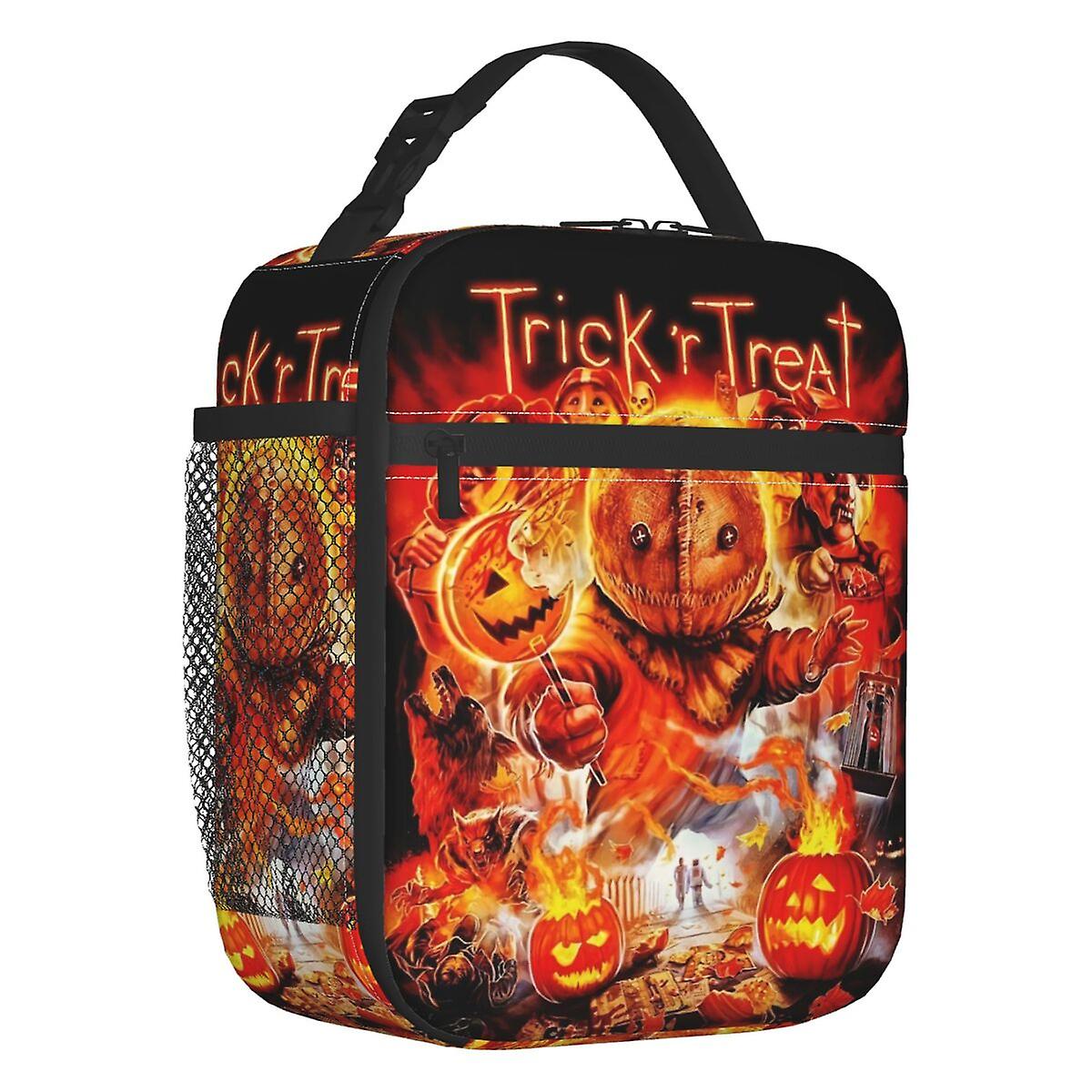 فيلم الرعب هالوين صناديق الغداء المحمولة مانعة للتسرب خدعة كوميديا R علاج سام الحرارية برودة الغذاء معزول حقيبة الغداء المدرسة