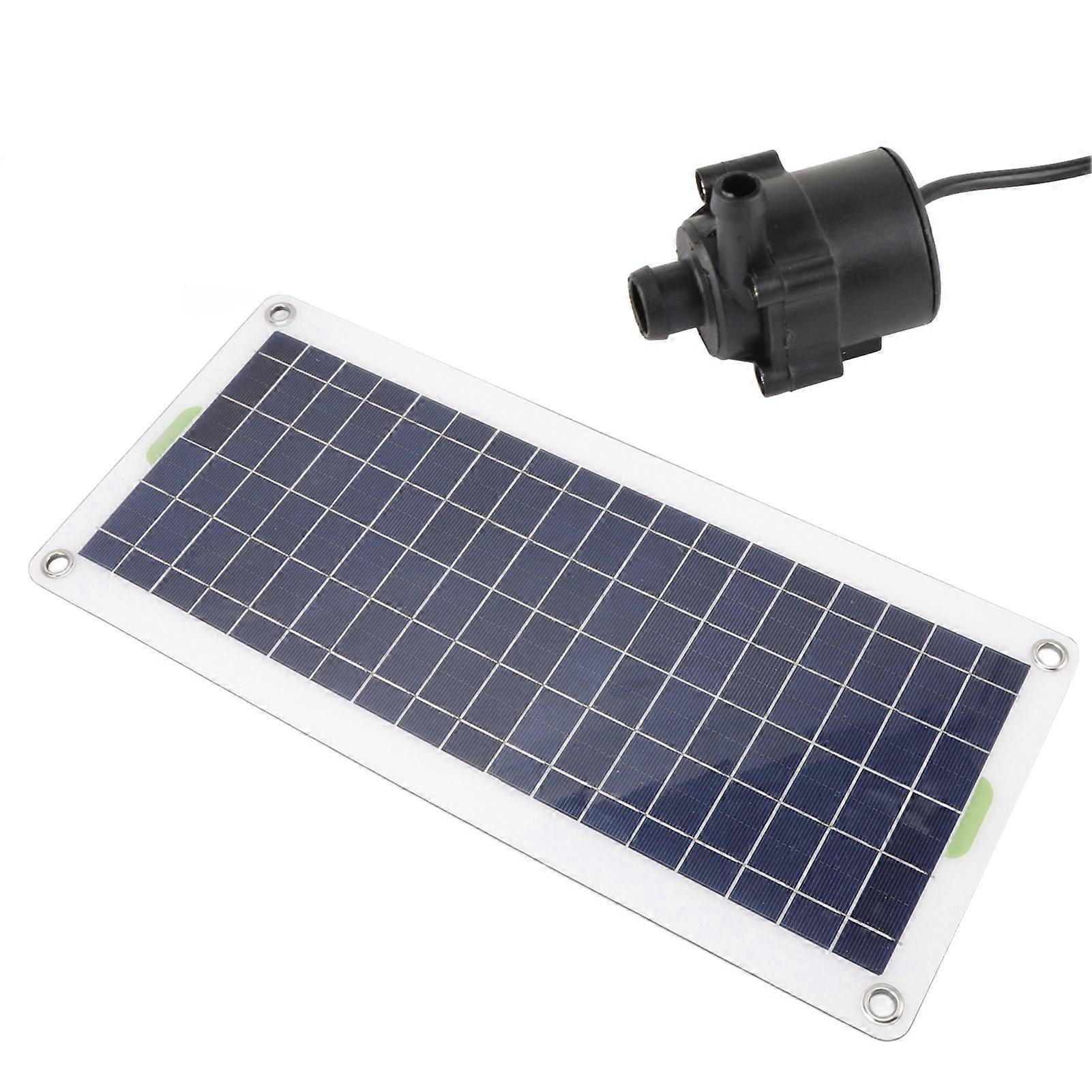 30W Solar Water Pump Kit 43.5x20cm Polysilicon Panel DC12V