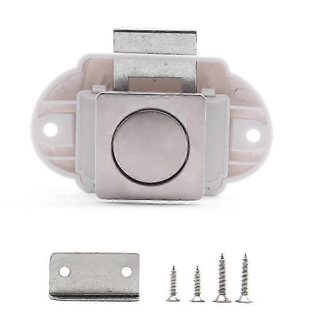 Keyless for Latch Knob Push Button Catch Lock for Rv Boat Hardware Button Lock