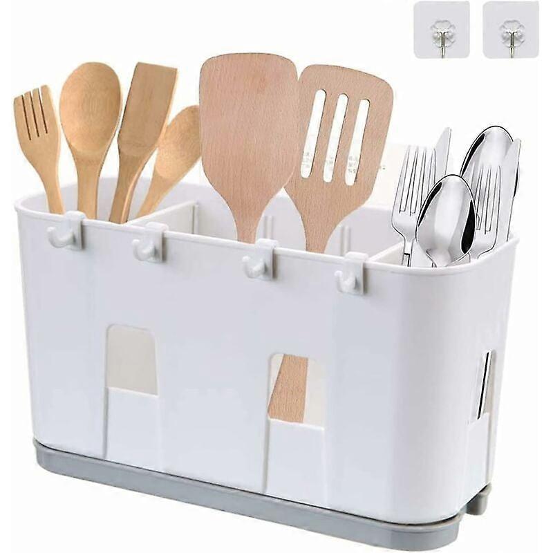 Kitchen Utensil Drain Rack for Knife and Fork Spoon Sink Drying Basket