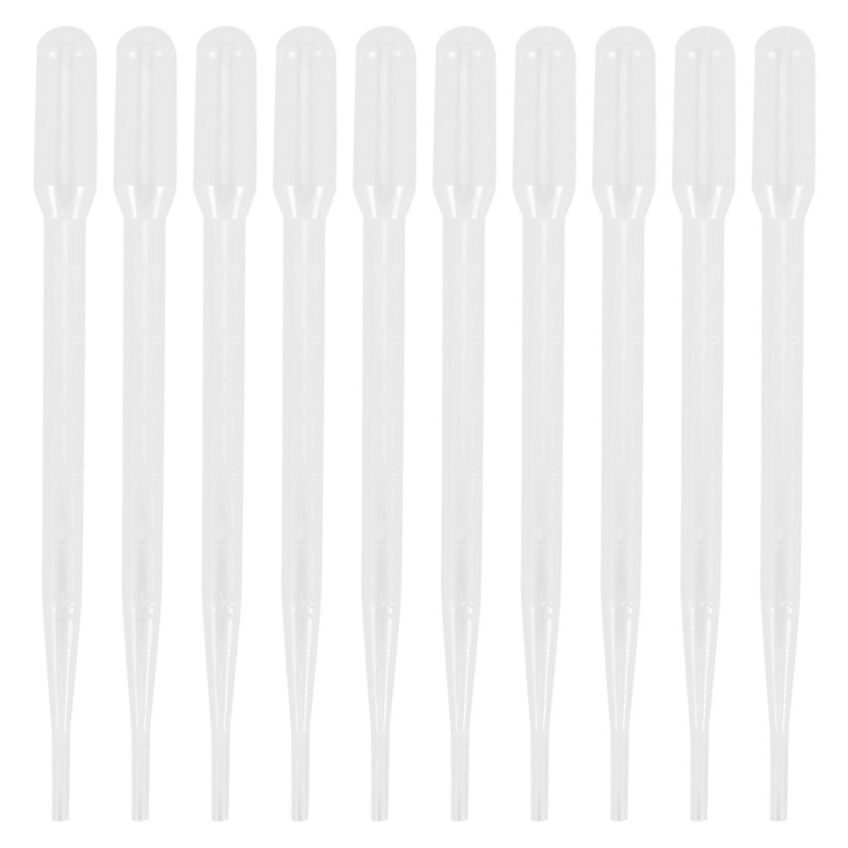 10pcs 3ML Disposable Plastic Eye Dropper Set Transfer Graduated Pipettes