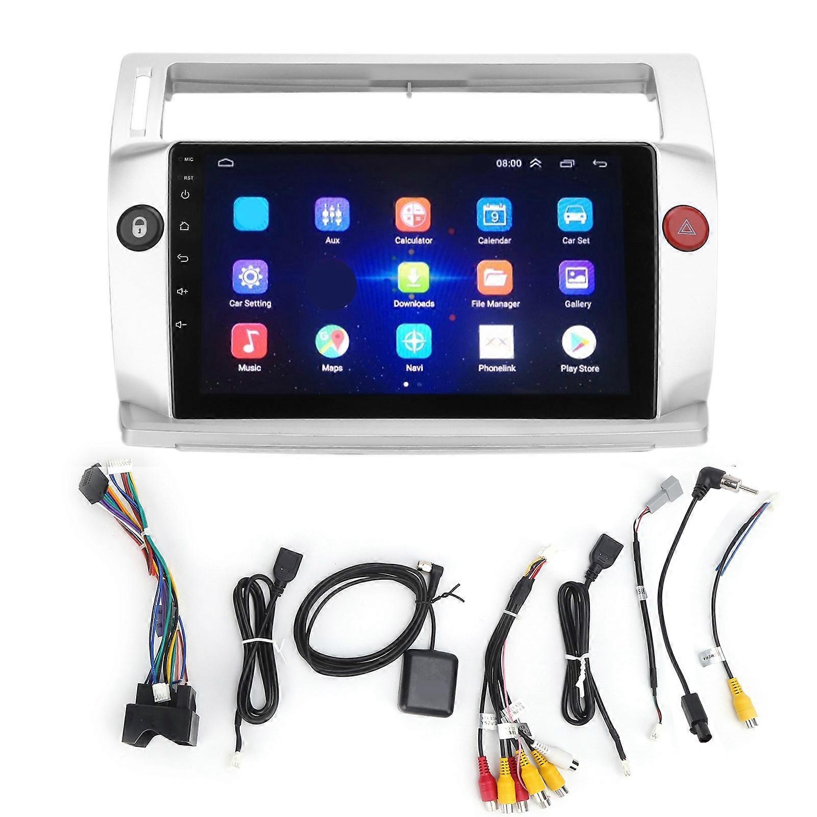 9in Car Stereo Touch Screen Navigation for Android10.0 Replacement for Citroen C4 CTriomphe CQuatre 20042009(1+16 ) E2U311