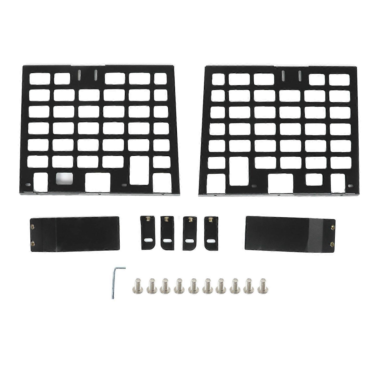 2pcs Rear Window Side Storage Rack Aluminium Alloy Modular Storage Panel Replacement for Land Rover Defender L663 E2U411
