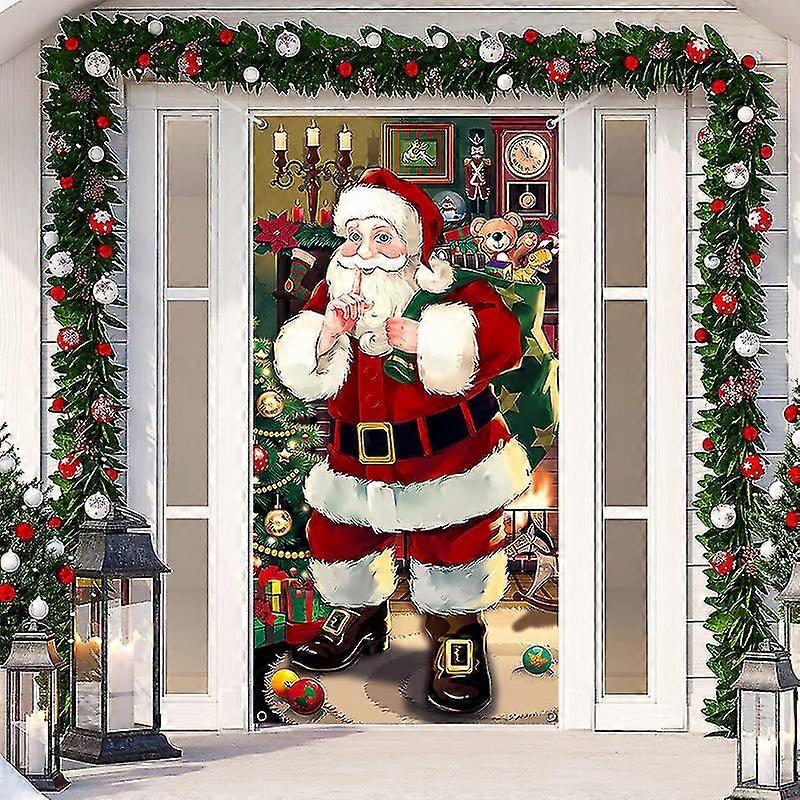 Man Door Cover Merry Door Rats Man Backdrop Background For Door Porch Xmas