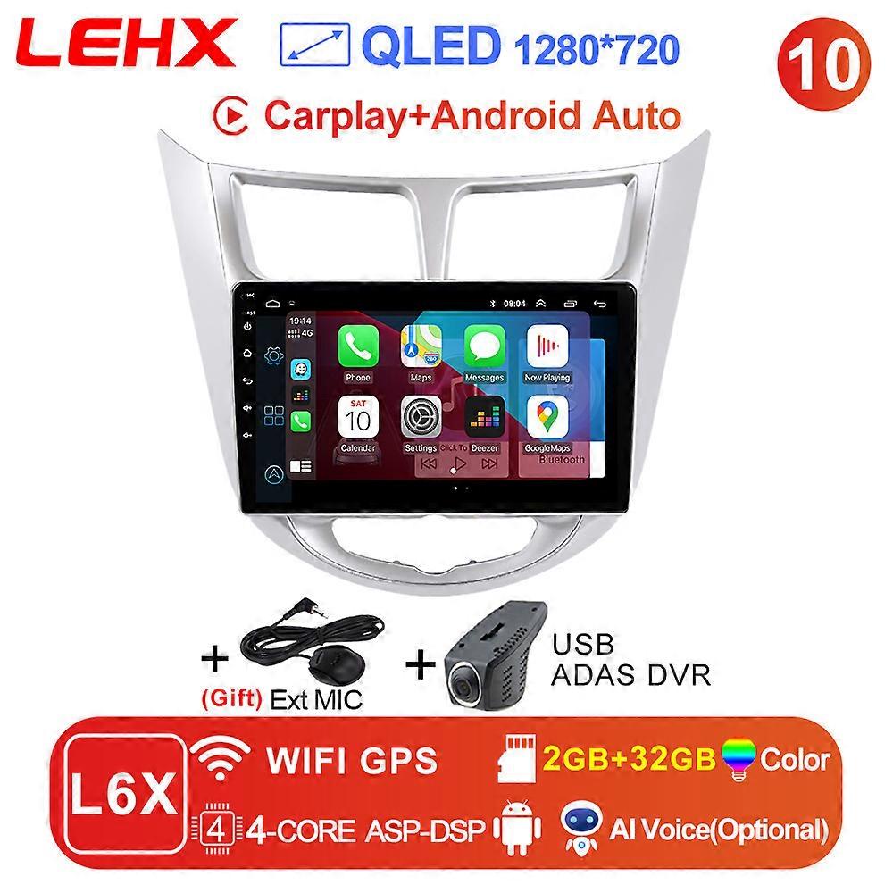 Pro Hifi Dsp Android 2din Car Radio Multimedia Video Player For Hyundai Solaris Accent Verna 2010- 2016 Carplay 5g Wifi Gps