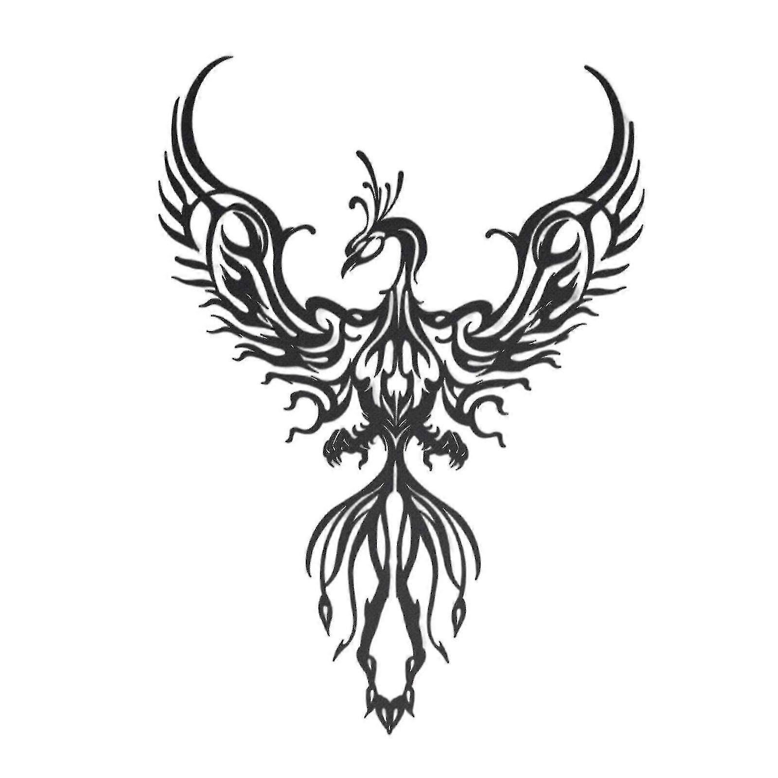 Wrought Iron Phoenix Wall Art Decorations  