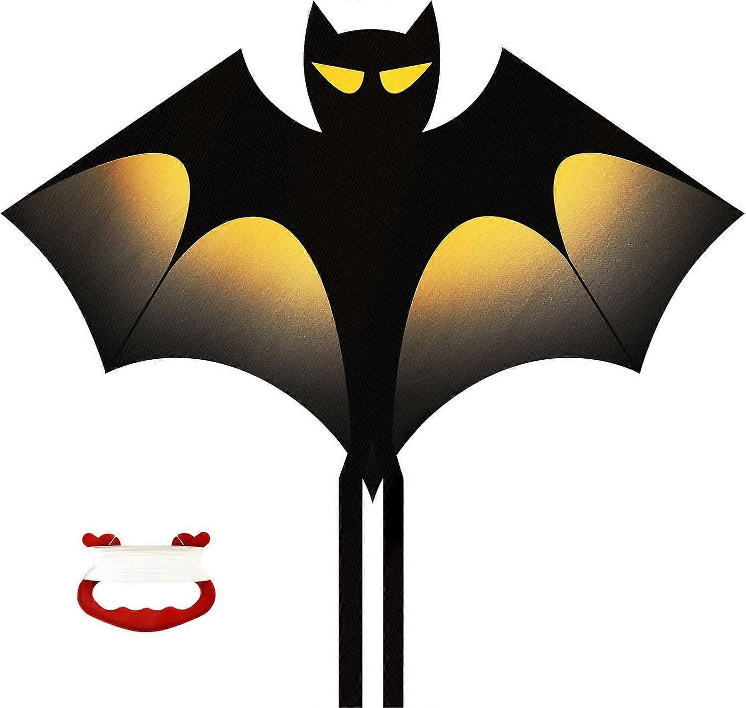 دلتا الطائرات الورقية للأطفال ، الطائرات الورقية للبالغين رحلة مخيم الشاطئ ألعاب في الهواء الطلق ، طائرة ورقية ضخمة الخفافيش للمبتدئين اليوم العالمي للكتاب هدية للعائلة / الأصدقاء