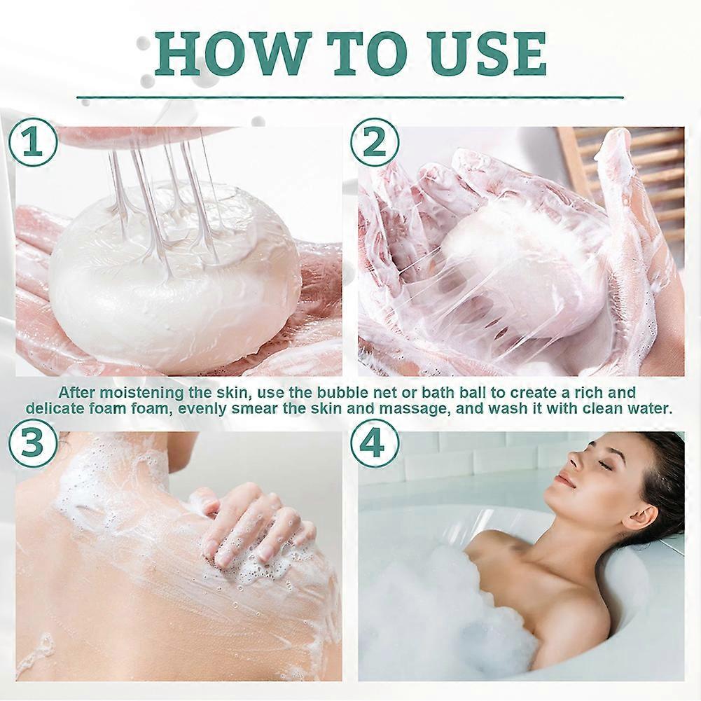 Soap Natural Organic Silk Protein Soap Mites Acne Remove Tender White Handmade