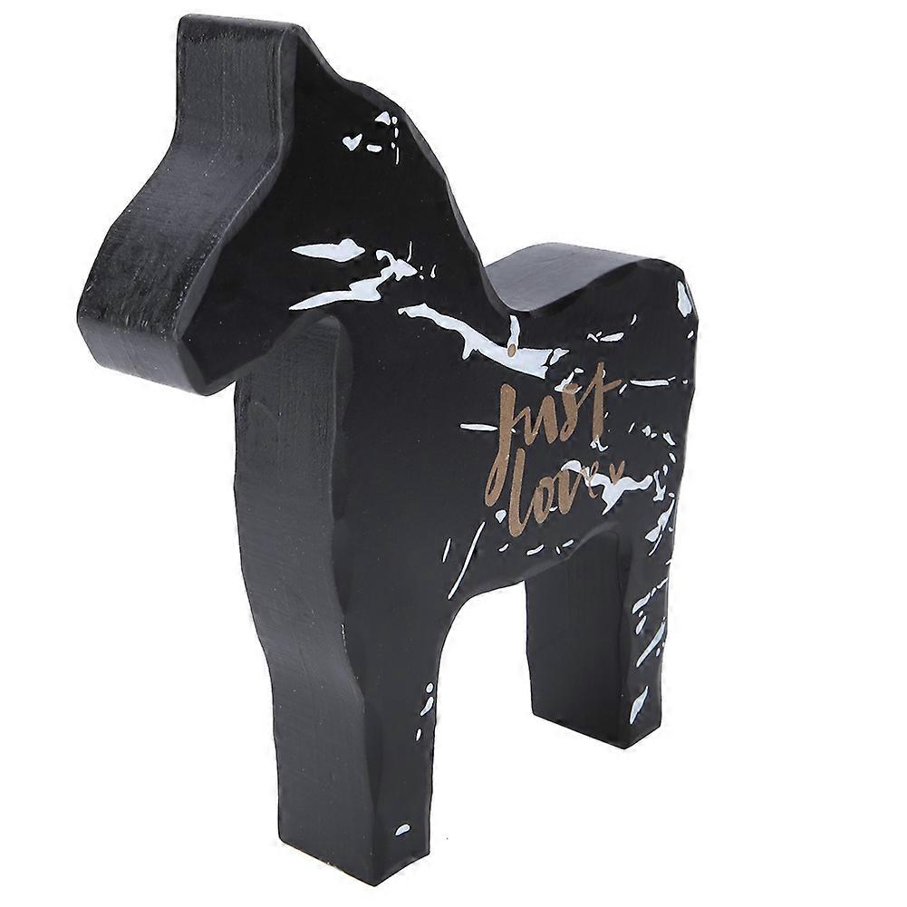 素敵な馬の形無垢材の飾り、ホームリビングルーム、オフィス、デスク、デコレーションクラフト