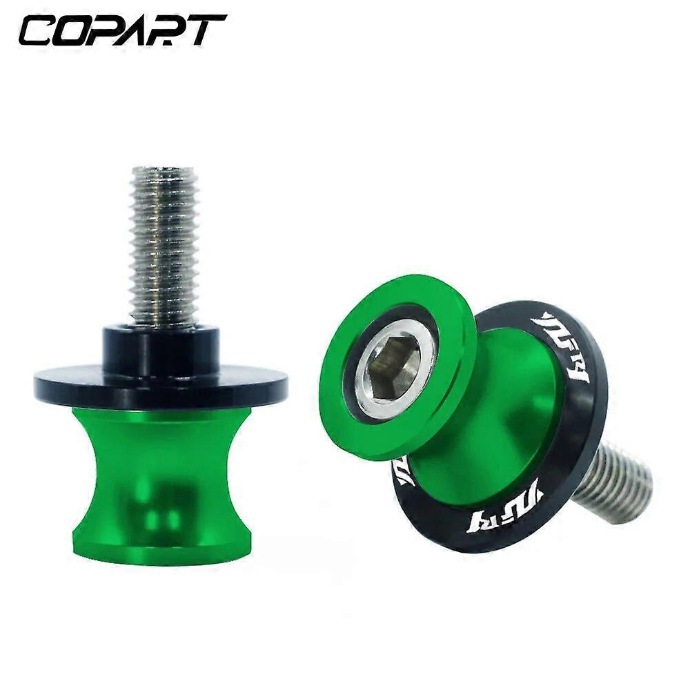 For YAMAHA YZF R1 YZFR1 YZF-R1 All Years 2PCS 6MM Motorcycle Swing Arm Sliders Spools CNC Swing Arm Stand Screw Paddock