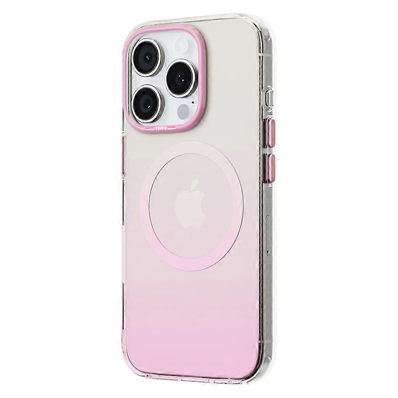 Capa para iPhone 16 Pro Max compatível com MagSafe Neon Color TPU+PC - Rosa